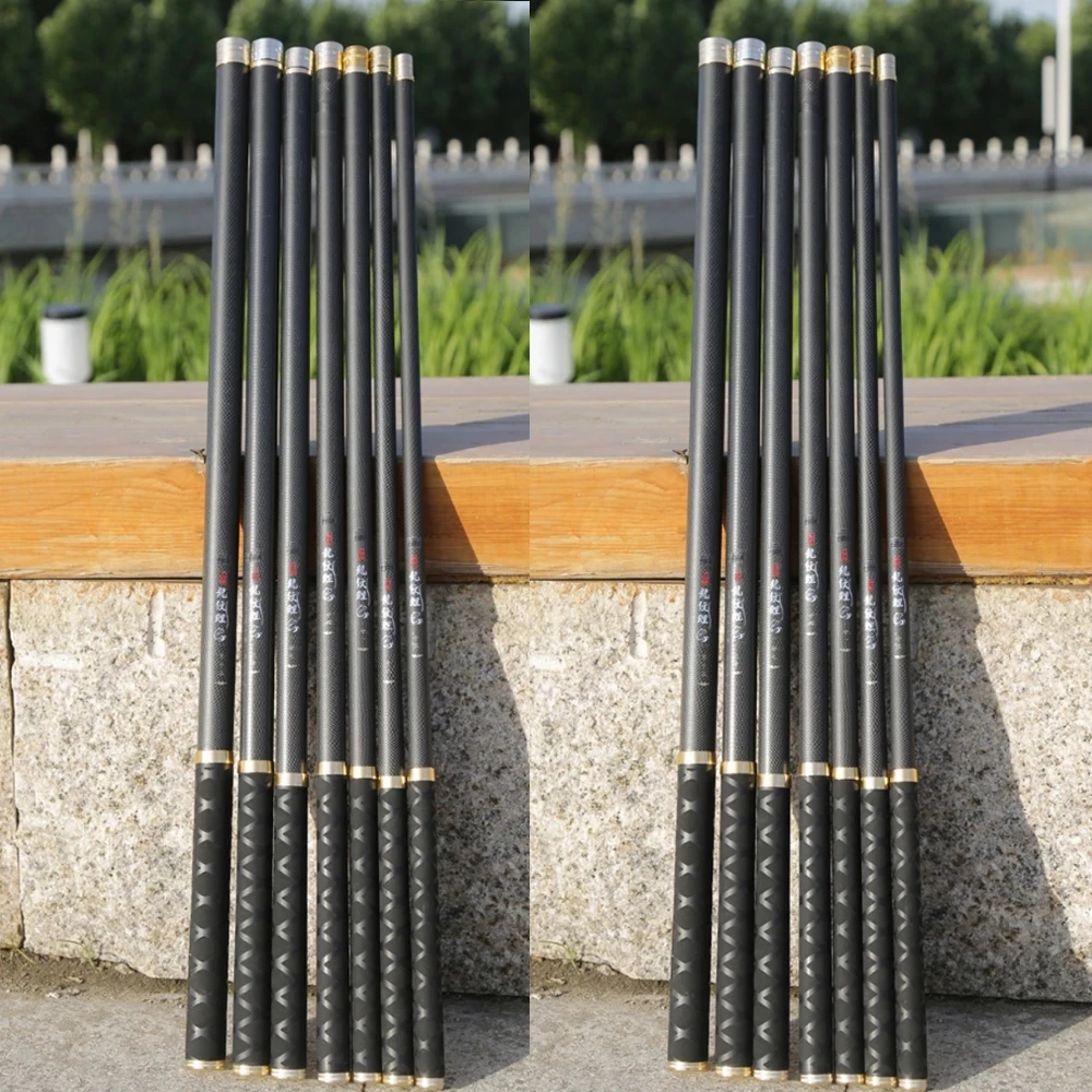 

fishing rod 2.7m-10m carbon fiber telescopic rod fishing blank long section hand poles, Customized color