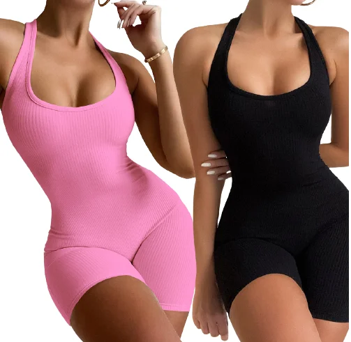 

tights one-piece swimsuit women's tank sports jumpsuit women black yoga running jumpsuit