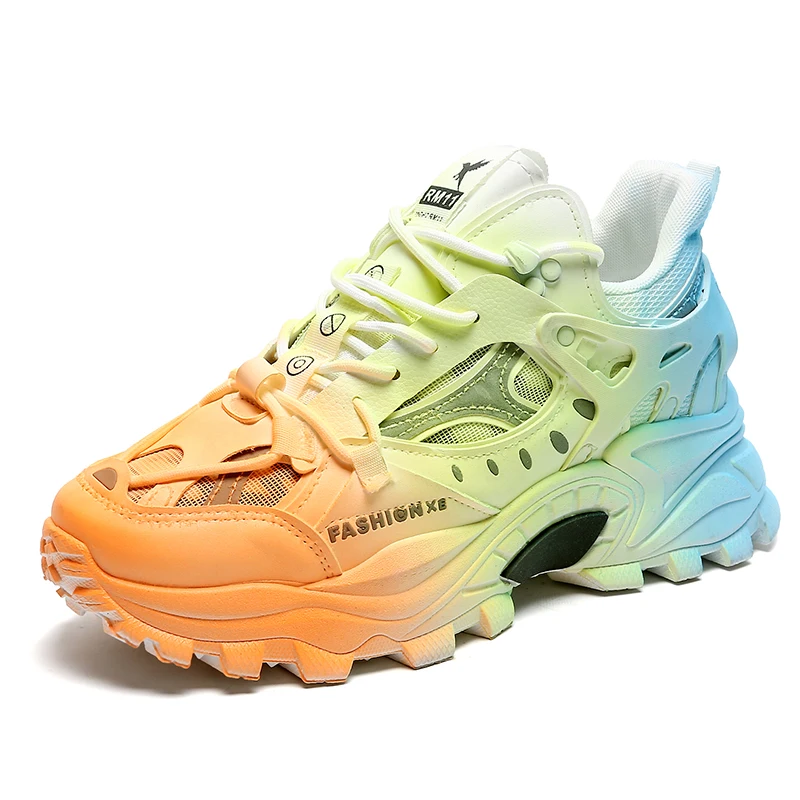 

Sport Chunky Sneakers Men Casual Shoes for wholesales, Black/white/colorful