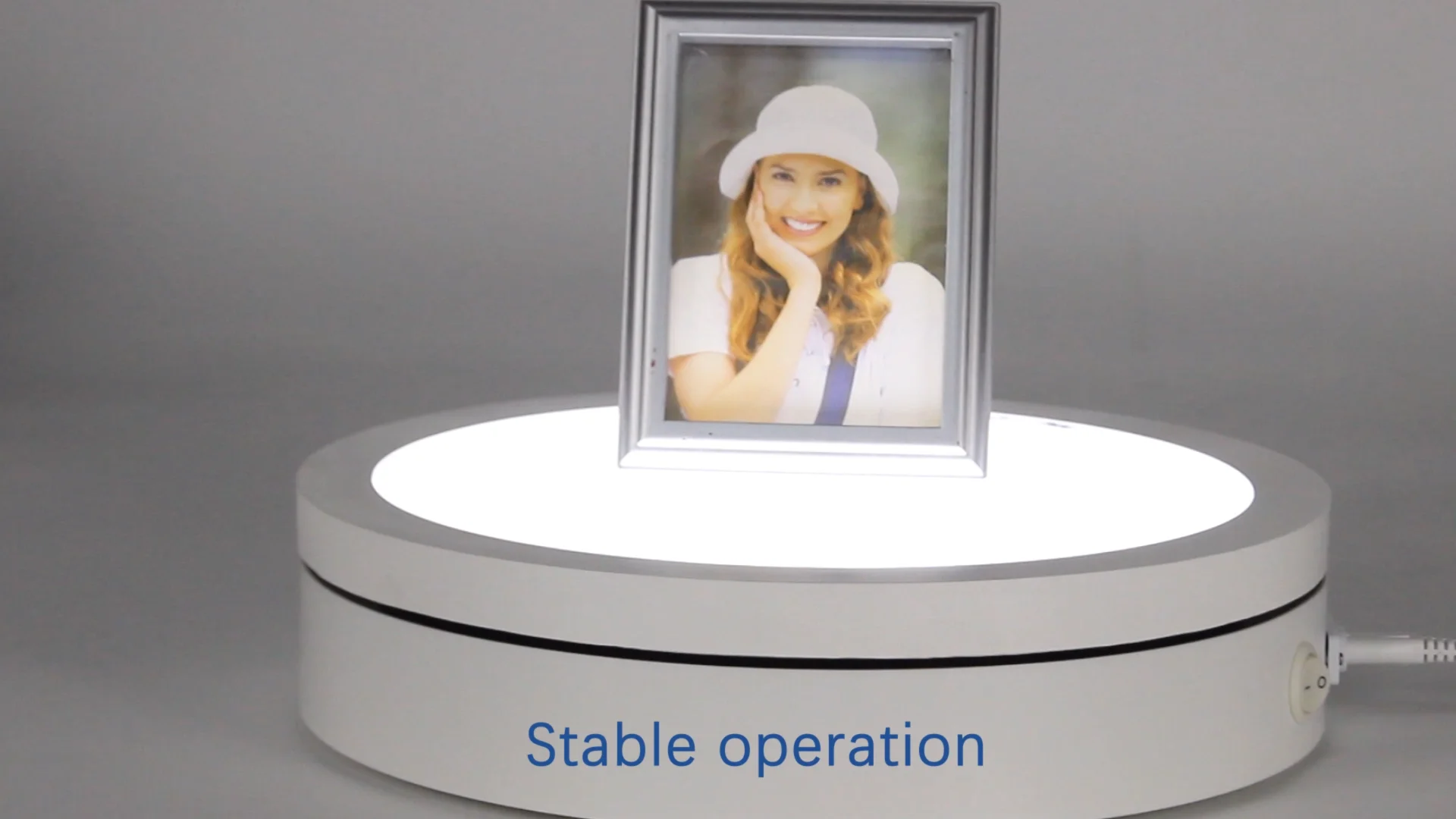 Turntablebkl White 360 Degree Electric Turntable,For Small Product