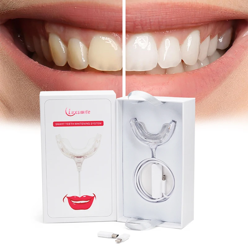 

Luxsmile New Smart Timing Bleaching Light Private Label Teeth Whitening Kit With Bleaching Pen