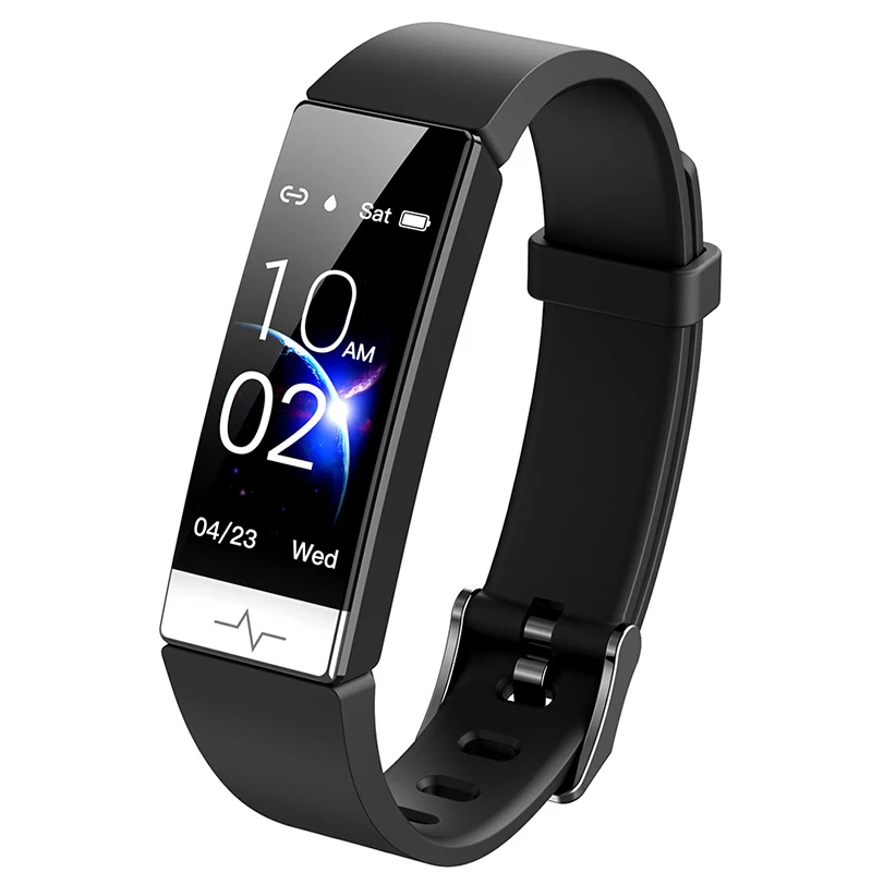 

BOZLUN Fitness Tracker Smart Bracelet Y91 with Grade Blood Oxygen & HRV ECG smart wrist bands Smartwatch, Black, red, blue