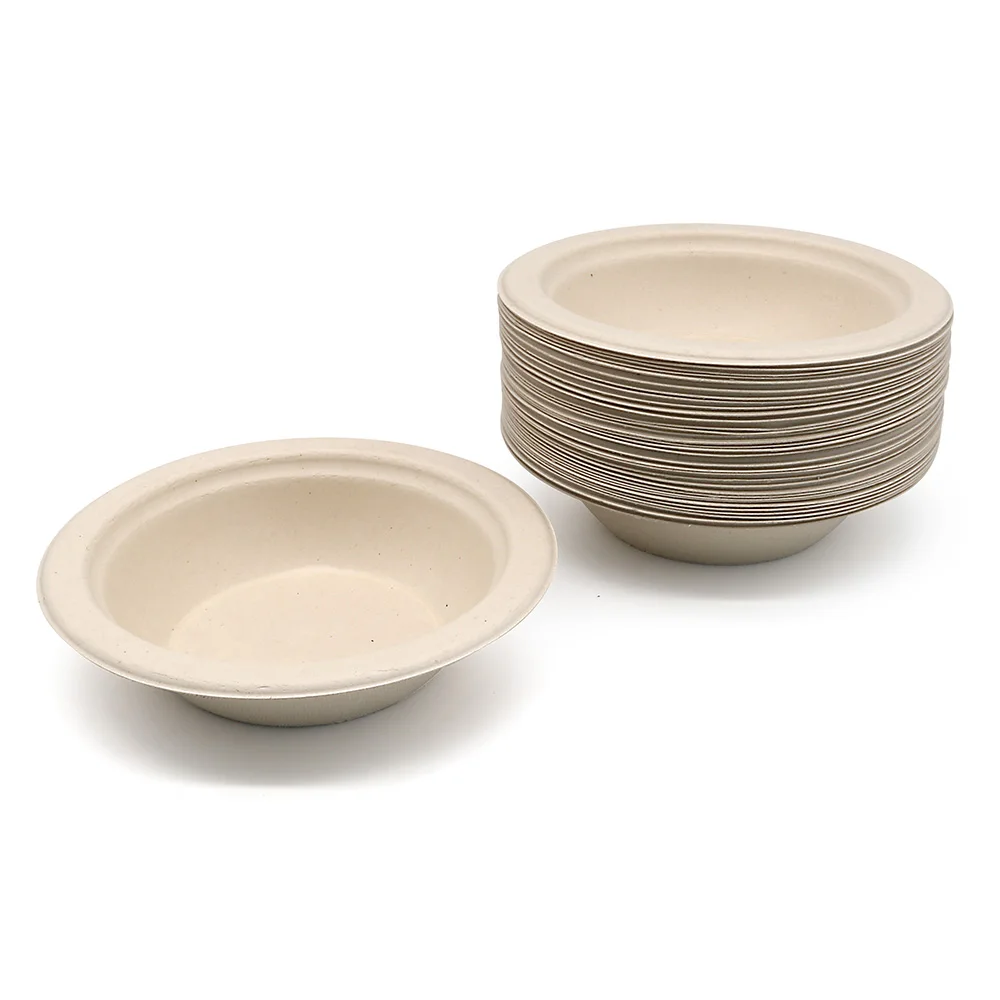 

BPA Free Sugarcane Bagasse Plant Fiber Dinnerware Biodegradable Disposable Soup Bowls