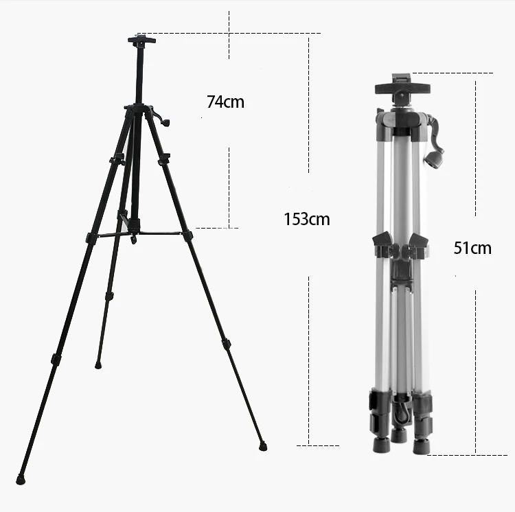 Display Easel Stand Aluminium Metal Painting Item Packing Adjustable