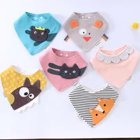 

Baby Bibs Waterproof Triangle Cotton Cartoon Child Bibs Newborn Slabber Absorbent Cloth