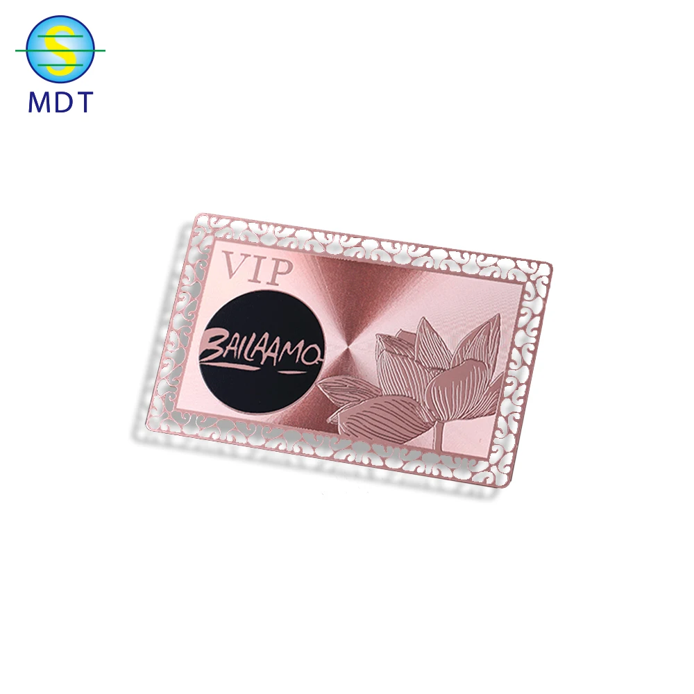 

MDT O Carved metal business card in stainless steel materialPROMOTION