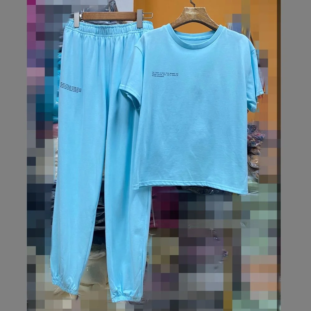 

Casual women's wear, new fashion round neck suit for spring and summer 2021