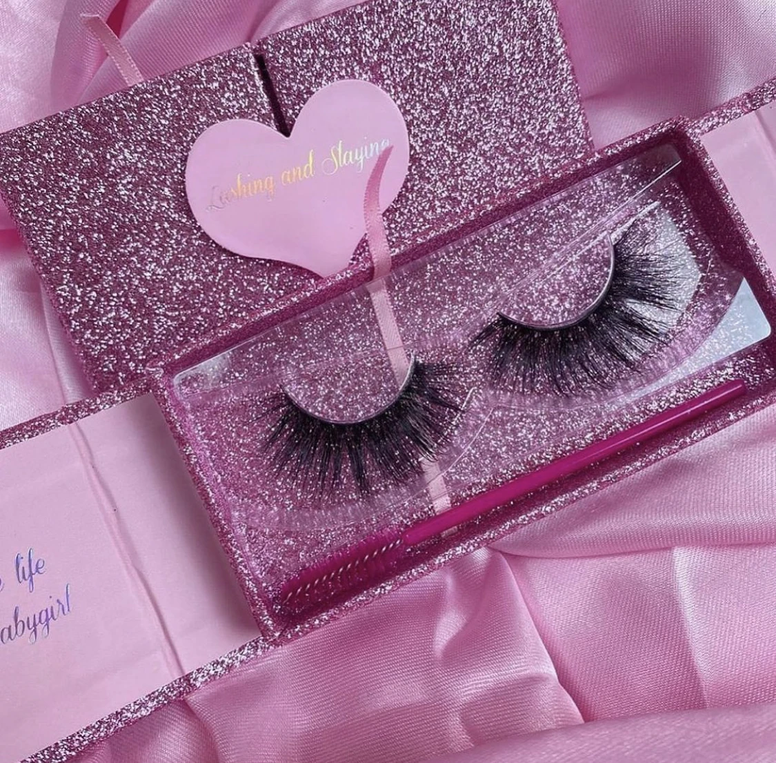 

Private Label customized box Real Mink False Eye Lash 3d Mink Eyelashes Wholesale Vendor Offer Package Mink Lahes, Black color