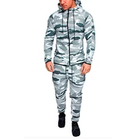 

Sports Suit Men's Outdoor Running Wear Hoodies Jacket Camouflage Suit Wholesale Sportswear Training Tracksuit For Men