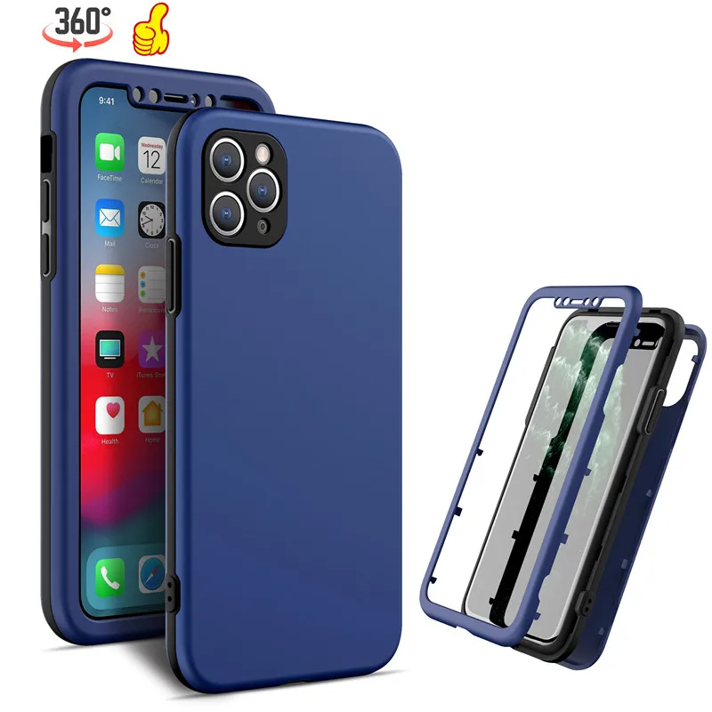 

360 Full cover matte 3 in 1 phone case For OPPO Realme C20 C11 8 pro C21 C25 C12 5 C15 X7 pro Reno 6 6Z C21Y A15 A54 A94 F9 A19, 6colors