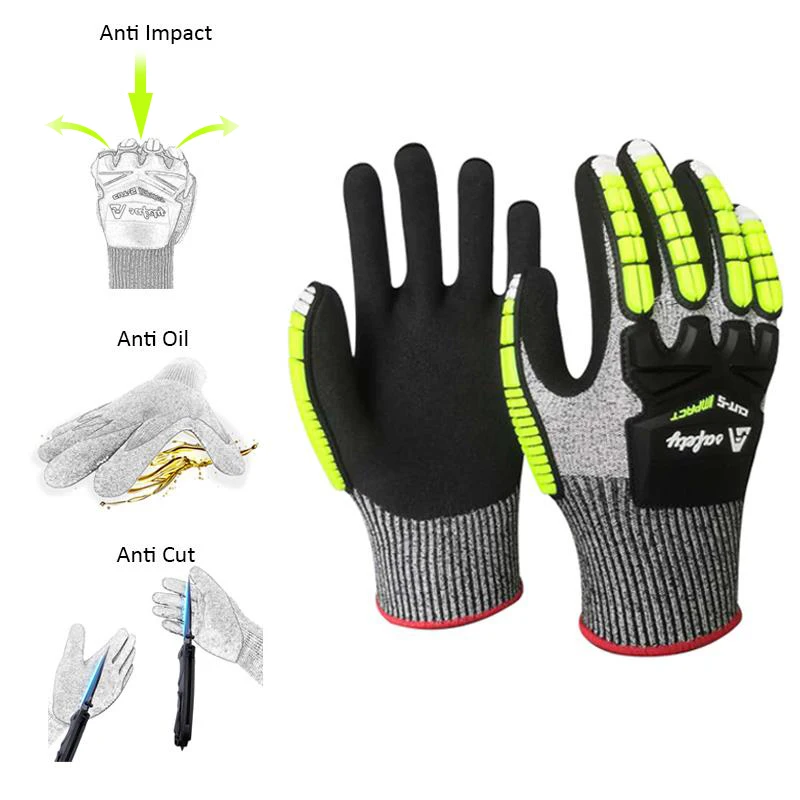 

QL En 388 Level 5 Anti Cut Spearfishing Impact Gloves Manufacturer, Blue