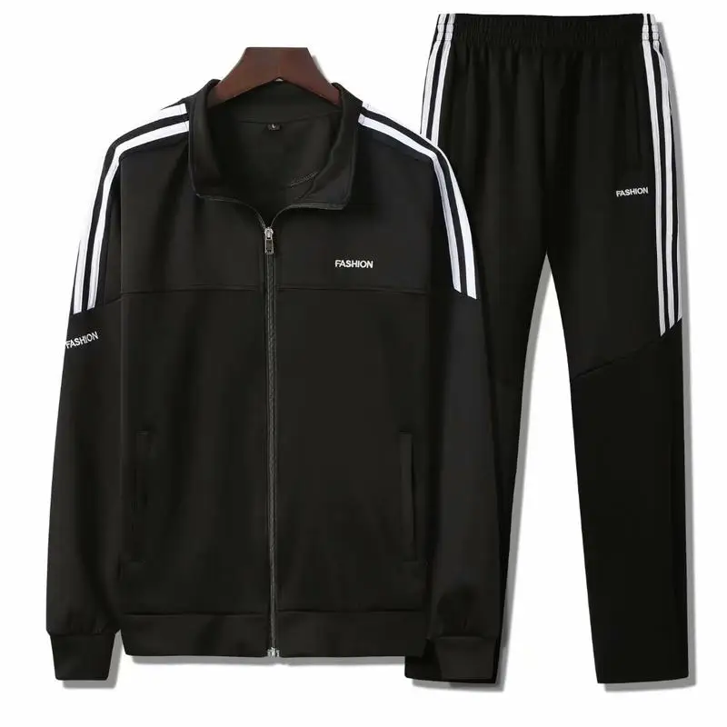 

New Season Jacket Custom Logo Adult Tracksuit Set Full-Zip Sweatshirt Jogger Sets Outdoor Sport Suit Gym Training Wear