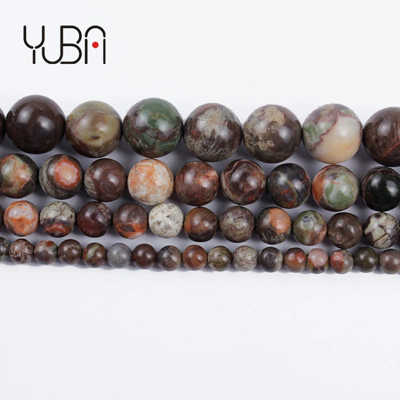 

Natural Stone Beads Flower Agate Round Smooth Loose Beads for Jewelry Making DIY Bracelet Earrings Accessories 4/6/8/10/12mm, Photo