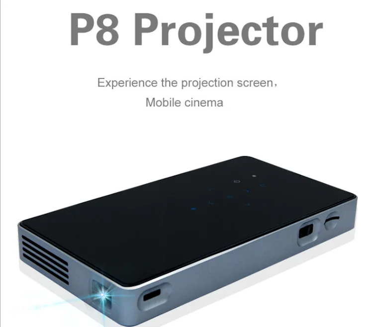 Sibotesi P8I Mini Pocket Projector Smart Home Theater Android 7.1.2 OS Wifi Full HD 1080P LED Projector Mobile