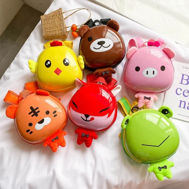 

Customized new cartoon animal cute children's backpack school bag, 10 animals for choose