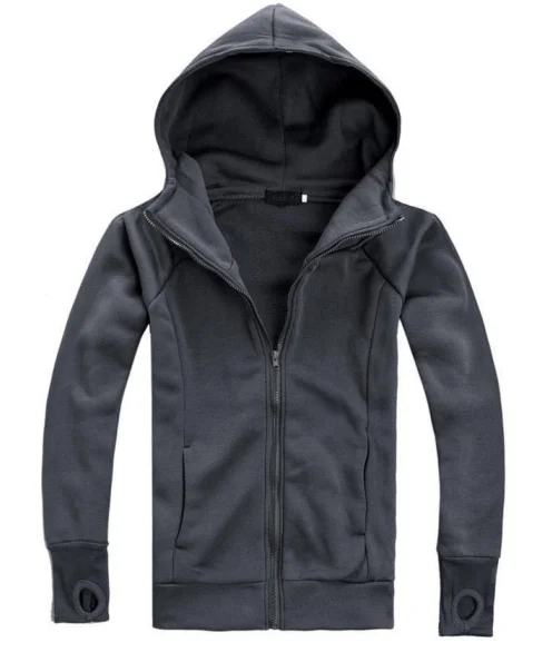 
Hot sale casual winter hoodie with pocket polyester cotton outdoor sport wear jacket for men 