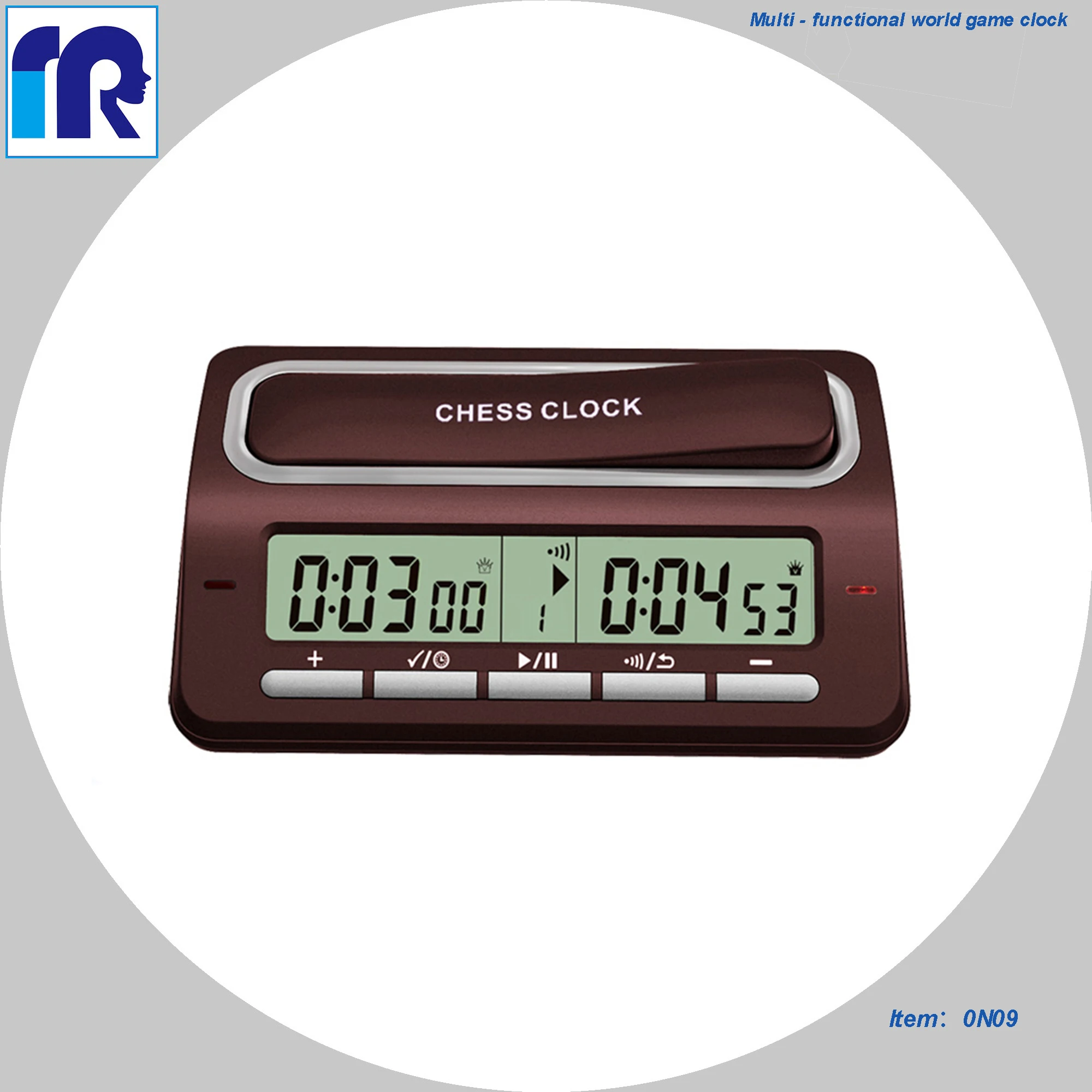 

Multi - functional world game clock / chess timer and clock