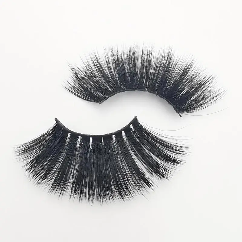 

Guangzhou Supplies Cruelty Free 25 mm 3D Mink Eyelashes, Black color