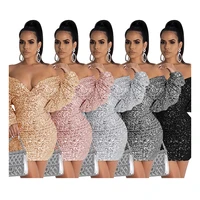 

10AF295 best seller night club party wear sequins Ladies Clothing Women Hot Sale Sexy Bodycon Dress