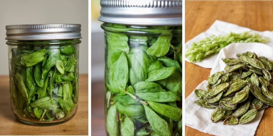 Comparison chart showing results of different basil drying methods