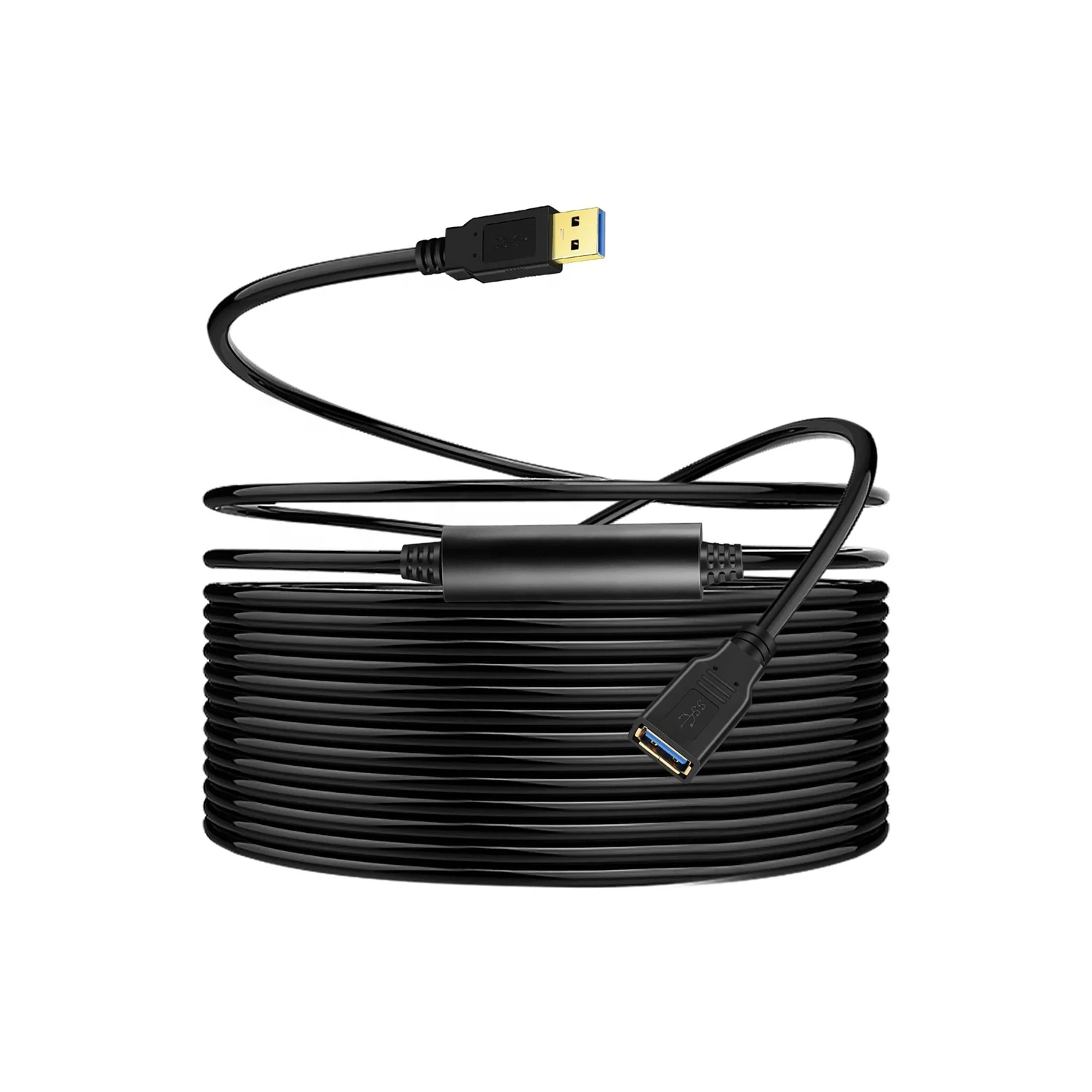 

8m black usb male to female 3.0 cable with IC GL3523 in stock