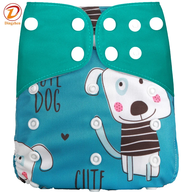 

Baby Pocket Diaper Reusable Washable Cloth Diaper Newborn Breathable Snap Diaper