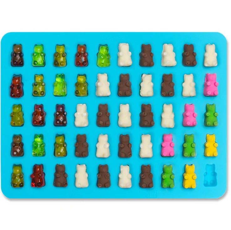 

Gummy Bear Candy Molds Silicone, Customized color