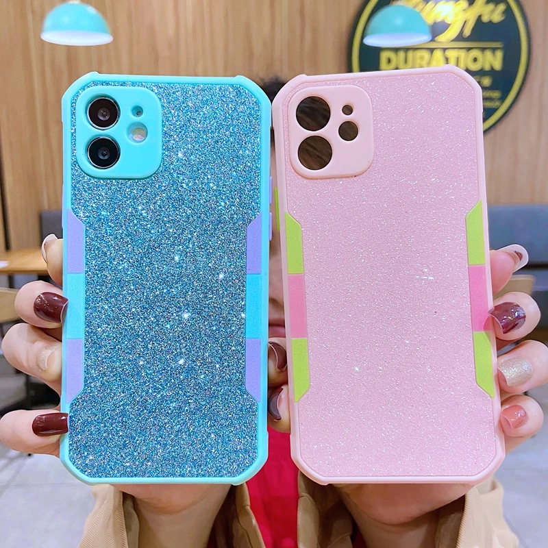 

Luxury Shockproof Bling Glitter Soft Silicone Phone Case For iPhone 12 Pro Max 12 Mini 11 Pro Max XR 11 P40 Pro