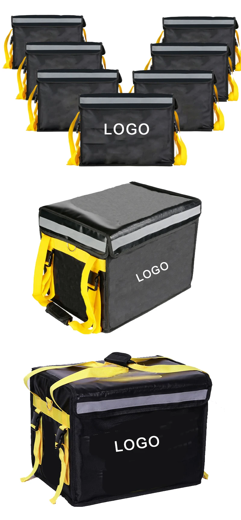 Factory Customized Food Take Out Food Cooler Bag Pizza Cake Delivery Box Insulated Food Delivery