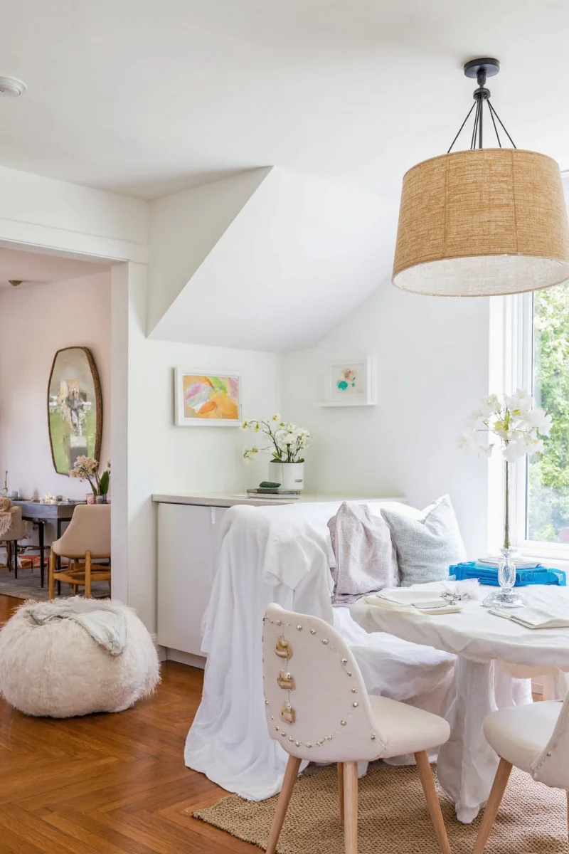 Open kitchen with breakfast nook