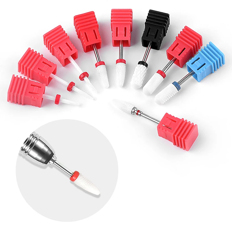 

NAD006 1pcs Nails Ceramic Grinding Head Nail Drill bits Plastic Tool Flat Head Sander Apparatus for Manicure Pedicure Tools