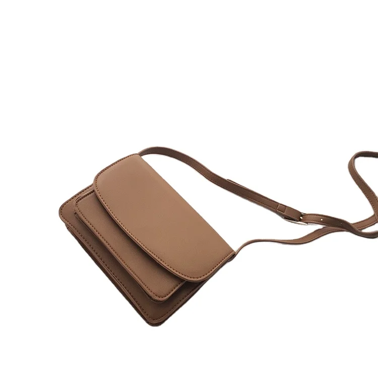 

2021 fashionable summer female plain minimalism square bag crossbody shoulder purses and handbags pu leather for women ladies