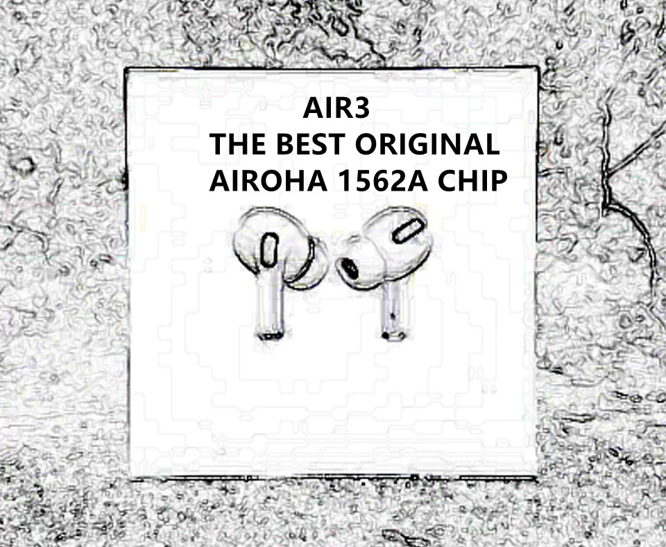 

Top Quality Original logo iAir Pro 3 Pro iAir 3 1: 1 Pressure Sensor noise cancle Blackpods Pro Wireless Charging Pk Air S Pro
