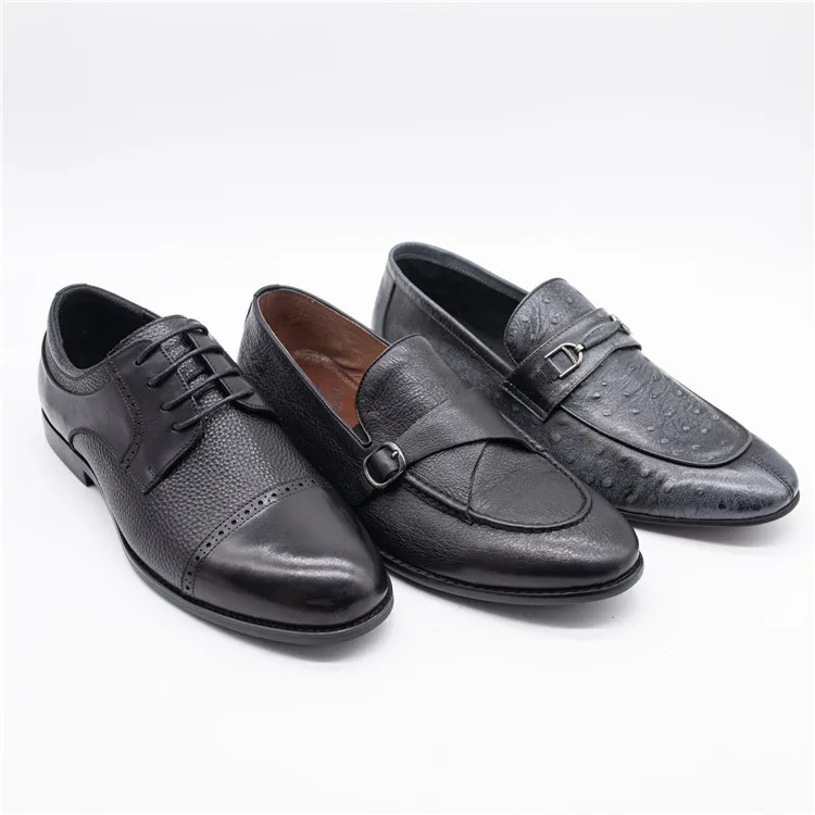 

Made In Italy Men Leather Shoes Comfortable Men Leather Dress Upper Shoes Leather Loafer Shoes, Black