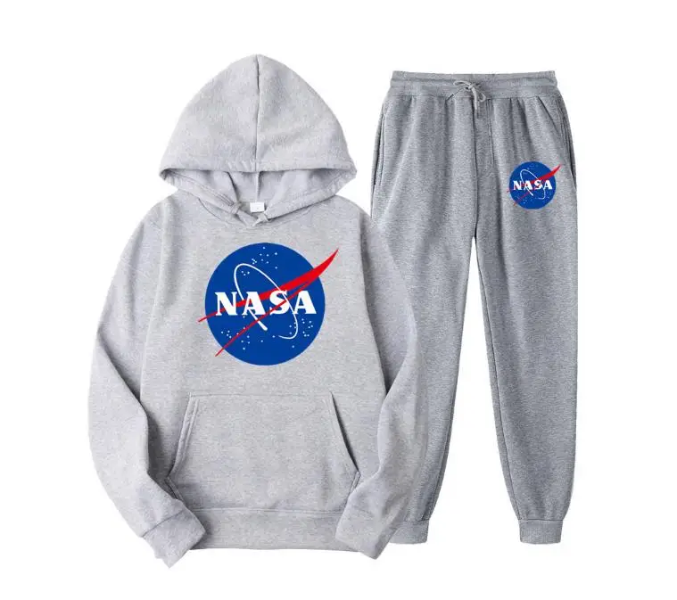 

2021 Man Fleece Sports Suit Casual Sportswear NASA Jogging Suit, View it in the detail