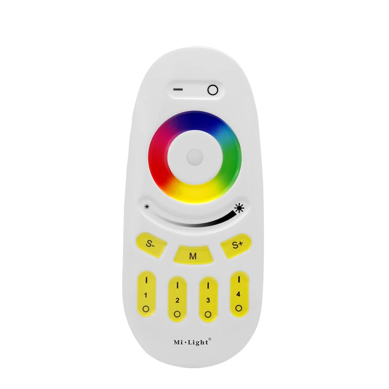 30Meters Mi Light FUT096 2.4G RF Wireless 4 Zone Touch Screen RGBW LED Remote Control With buttons