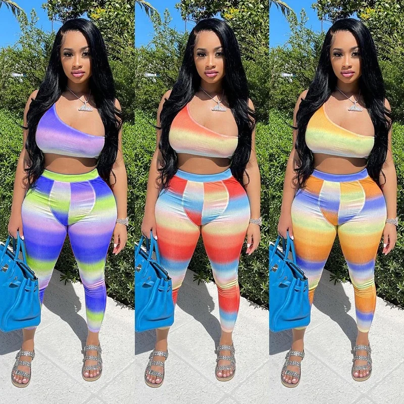 

Summer 2021 New Arrivals Sweat Rompers Womens Casual 2 Piece Set Women Two Piece Pants Set