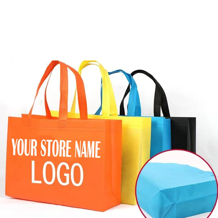 

Wholesale Cheap Price Custom logo Printed Reusable Ultrasonic heat sealed women's Shopping Promotional Tote non woven bag