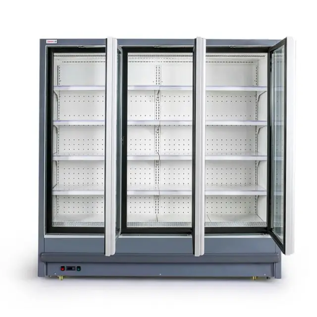 Hot Sale Glass Door Freezer Cabinets Multideck Display Open Front