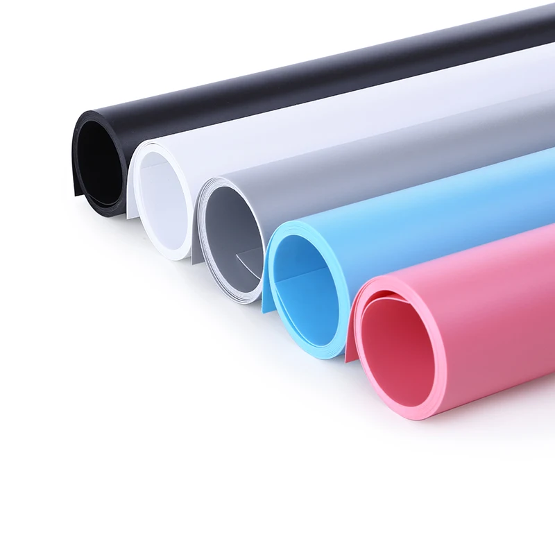 

68x130cm White Black Gray PVC Material Anti-wrinkle Backgrounds Backdrop for Photo Studio Photography Background Equipment