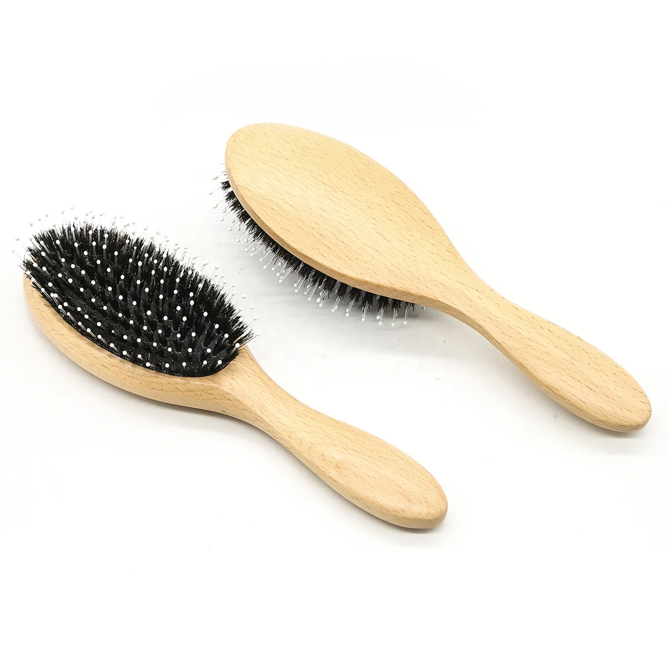 

Best Quality Brosse Chien Wooden Handle Dog Grooming Brush Boar And Nylon Pet Brushes For Hair Brightening, Nature color