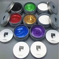 

temporary hair color Wax Cream Pastel Hairstyles Hair Dye Gel Mud Paint Mud Colored Creme Silver Coloring Wax