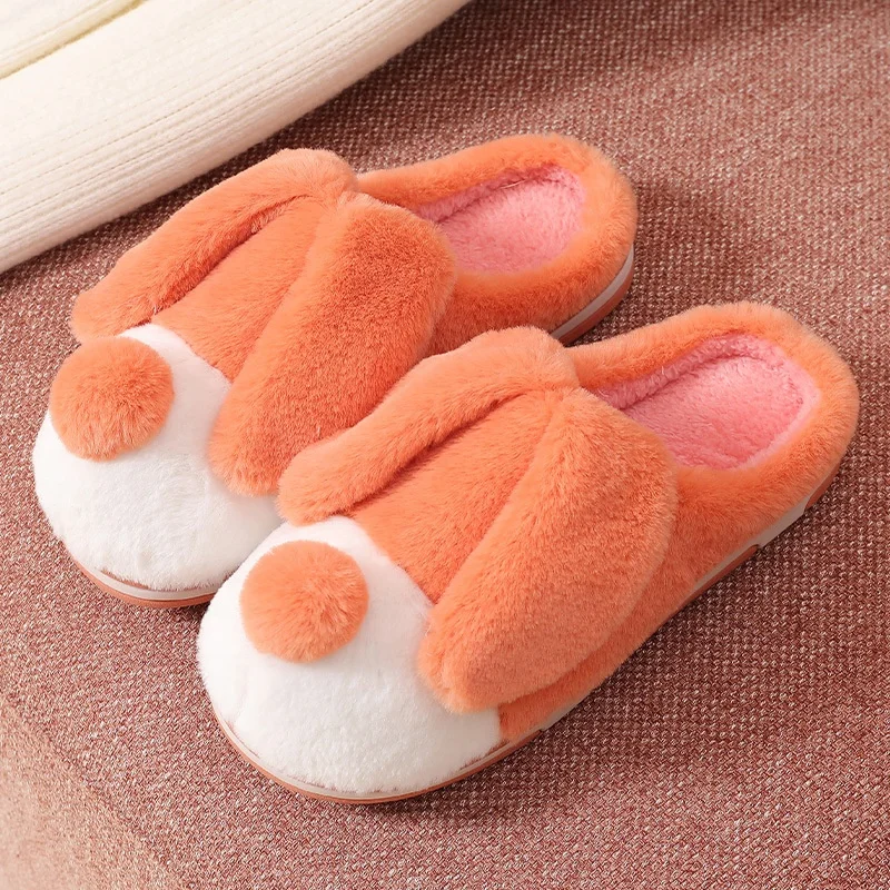 

Bunny Slippers Winter Indoor Cotton Animal Bunny Rabbit Head Style Shoes women's house slippers, Request