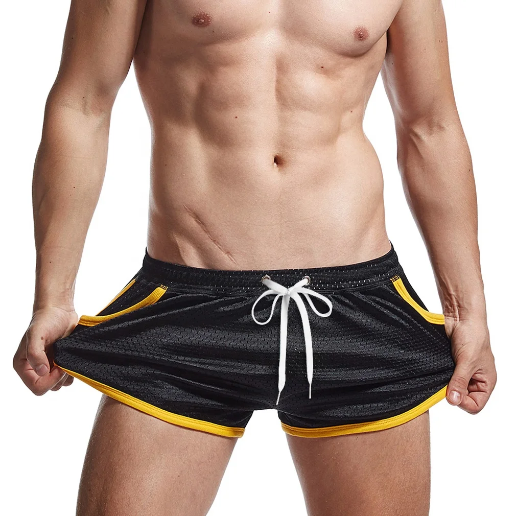

Wholesale Casual sexy Quick Dry Men mesh Athletic polyester booty Shorts Ranger Panties