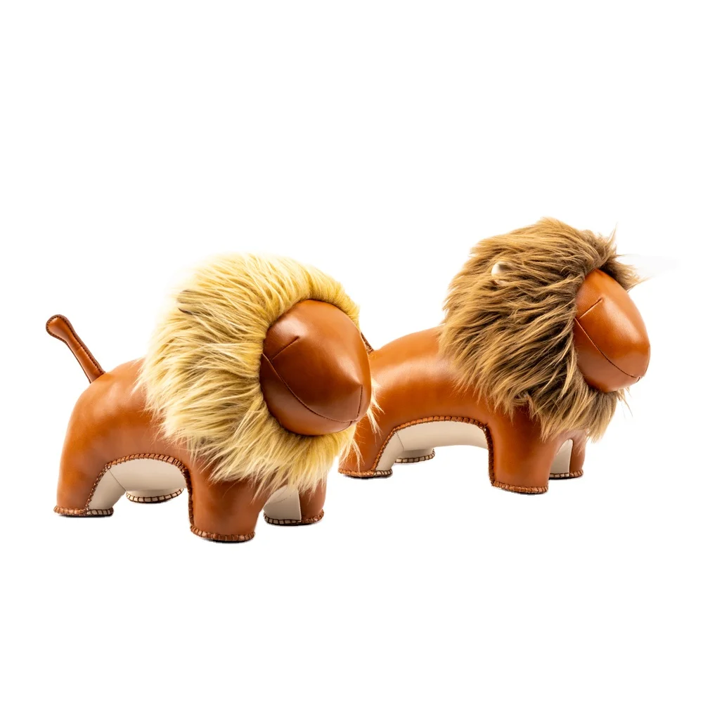 

Cozipop Leather lion brinquedos kids small animal toys