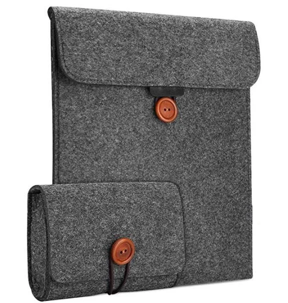 

Hot selling Notebook Computer Case Carrying Bag Pouch Sleeve wool felt laptop bag, Gey/black/customized