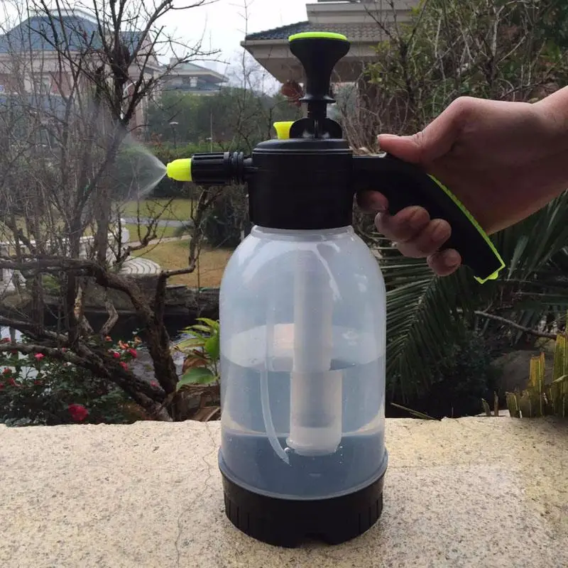 2升透明水先生瓶噴霧器,帶可調氣壓噴嘴,用於園林植物花卉灌溉