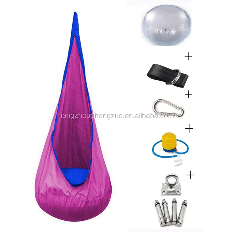 CZX-75 Creative Kid Hammock Garden Furniture Pod Swings Chair Indoor Outdoor Hanging Seat Child Cocoon Swing Seat Patio Portable