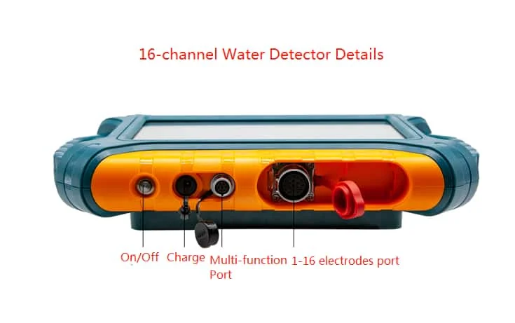 ADMT-300SX-16D 16-channel multi-channel 100m 200M 300M depth 3D Touch screen under ground water detector /AIDU water detector