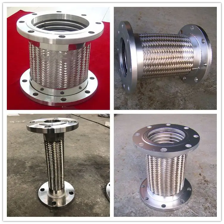 ANSI/DIN/BS/JIS/GB stainless steel SS304 SS316 SS316L flange ends flexible metal hose